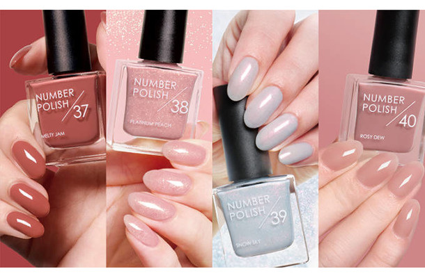 NUMBER POLISH、2025年WINTER うるうるとした血色感 優しく華やかなウィンターカラー登場