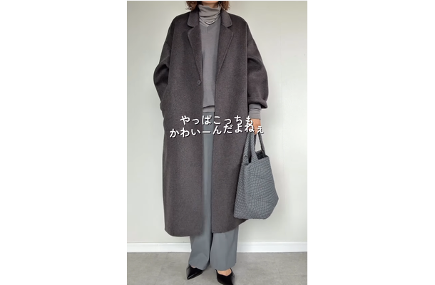 お手本にしたい、冬のグレーワントーン。洗練見えの秘訣は奥行き感【40代の毎日コーデ】