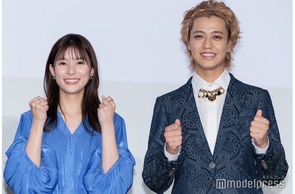 「君の顔では泣けない」公開後御礼舞台挨拶に出席した芳根京子、高橋海人（C）モデルプレス