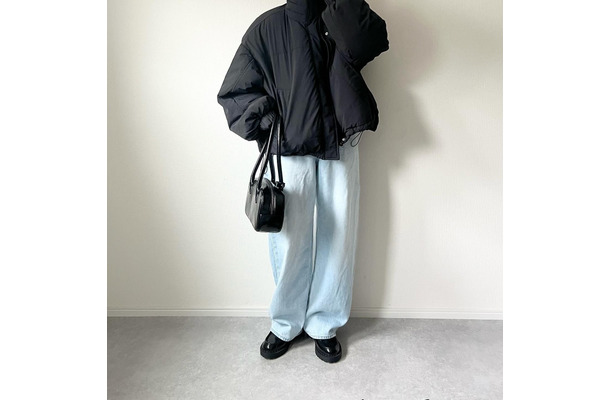 冬の寒さに負けない！そろそろ準備したい中綿アウター×【ユニクロ】バズりデニムの着こなし【40代の毎日コーデ】