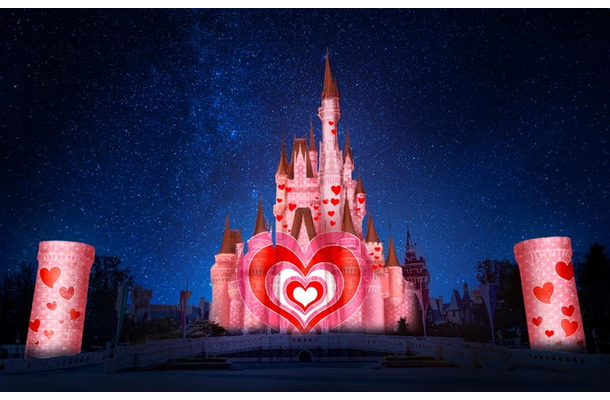 シンデレラ城の環境演出のイメージ(C) Disney