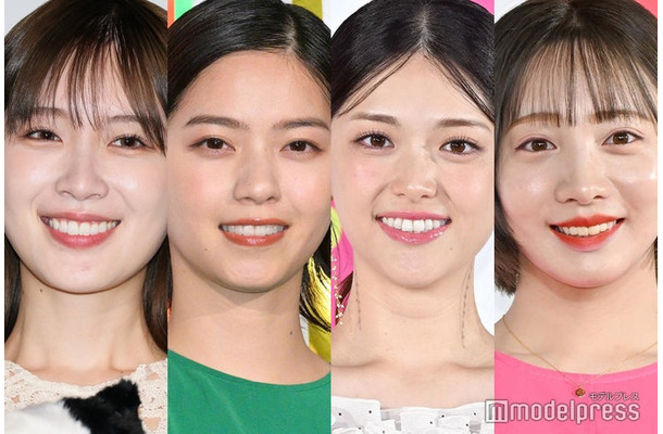 (左から)高山一実、西野七瀬、松村沙友理、能條愛未(C)モデルプレス