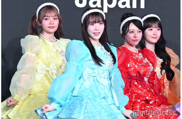 「TikTok Awards Japan 2025」に登場したCUTIE STREET/(左から)古澤里紗、梅田みゆ、佐野愛花、川本笑瑠(C)モデルプレス