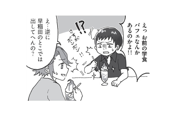 【同志社・立命館】学食にパフェがある!? ビックサイズのパフェも…【擬人化マンガ　大学あるあるこれくしょん #４】