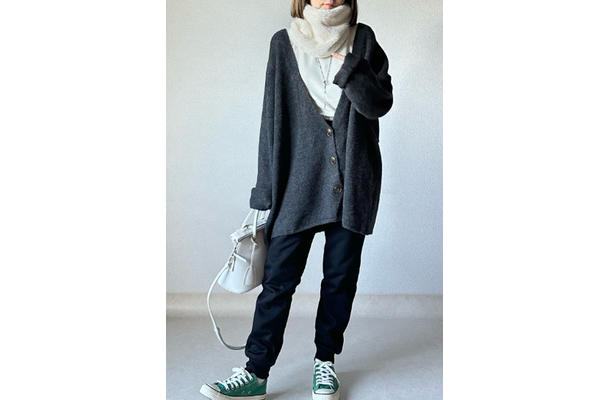 あったかくておしゃれ【ユニクロ】極暖アイテムを駆使した大人の防寒カジュアル【40代の毎日コーデ】