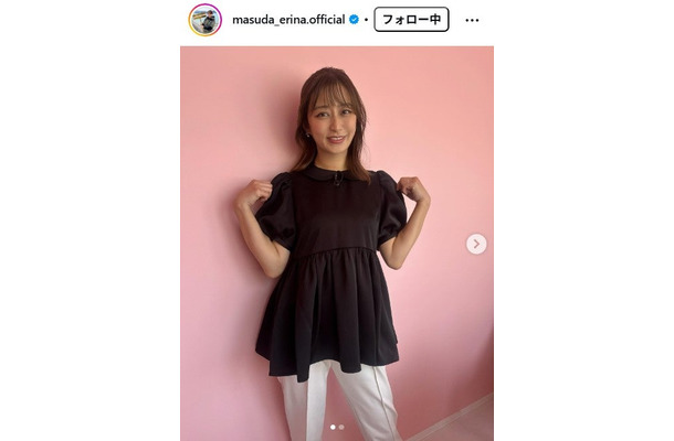 枡田絵理奈アナウンサーInstagramより
