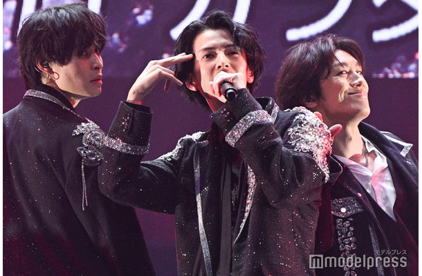 兵頭功海、渡邊圭祐、青柳塁斗「ハンサムライブ」ゲネプロ取材会(C)モデルプレス