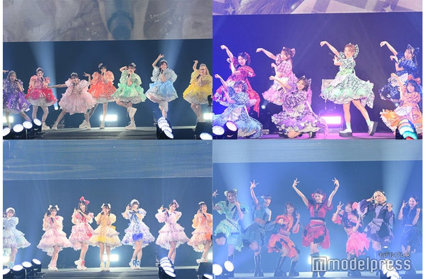 (左から時計回りに)FRUITS ZIPPER、CUTIE STREET、CANDY TUNE、SWEET STEADY(C)モデルプレス