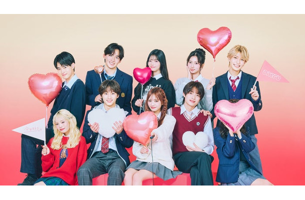 「今日、好きになりました。テグ編」（上段左から）ゆうた、りお、りな、みせら、けんせい（下段左から）ひなた、りくと、もか、るい（C）AbemaTV, Inc.