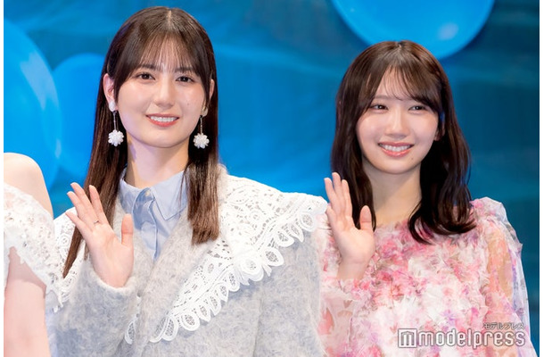 「劇場版 転生したらスライムだった件 蒼海の涙編」完成披露試写会に出席した小坂菜緒、藤嶌果歩（C）モデルプレス