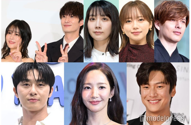 (上段左から)高畑充希、岡田将生、松本穂香、齊藤京子、城田優(下段左から)パク・ソジュン、パク・ミニョン、ナ・イヌ(C)モデルプレス