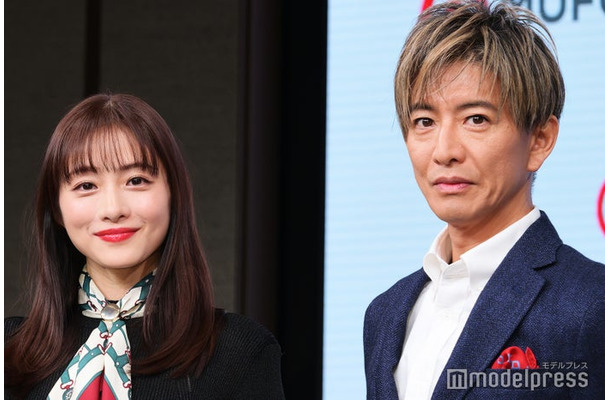 三菱UFJフィナンシャル・グループ「新 TVCM 発表会」に出席した石原さとみ、木村拓哉（C）モデルプレス