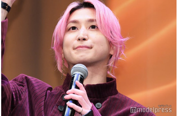 「白蛇:浮生 ~巡りめぐる運命の赤い糸~」公開記念初日舞台挨拶に出席した佐久間大介(C)モデルプレス