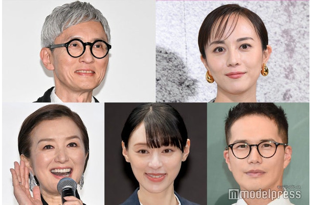 （上段左から）松重豊、比嘉愛未（下段左から）鈴木京香、栗山千明、市原隼人（C）モデルプレス