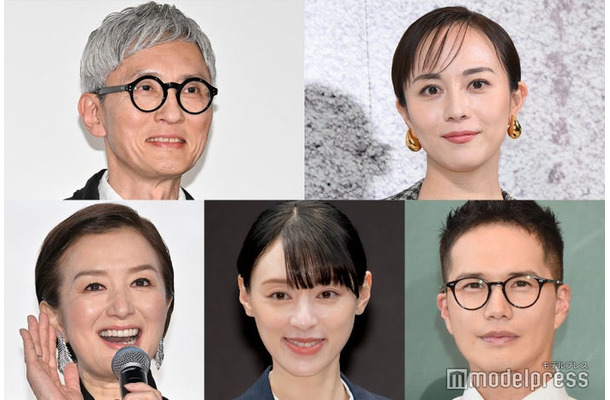 (上段左から)松重豊、比嘉愛未(下段左から)鈴木京香、栗山千明、市原隼人(C)モデルプレス