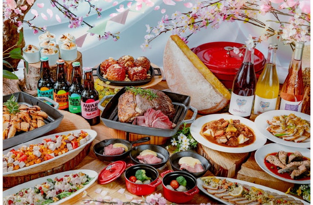 桜・グランピングブッフェ（提供写真）