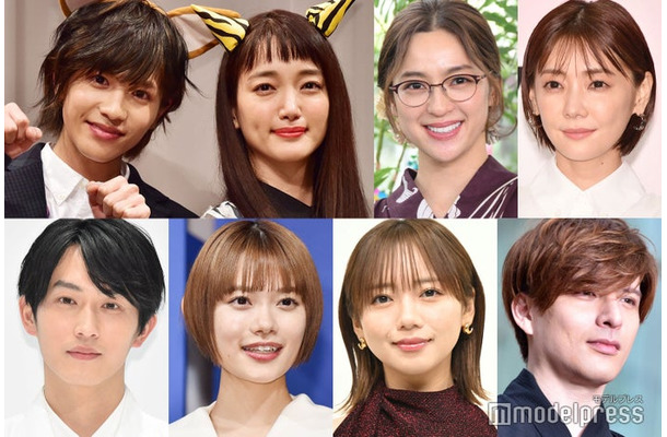 （上段左から）城田優、入山法子、中村アン、倉科カナ（下段左から）杉野遥亮、杉咲花、齊藤京子、城田優（C）モデルプレス