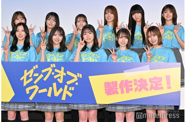 映画「ゼンブ・オブ・トーキョー」バースデイ記念上映 最終回お祝い舞台挨拶に出席した日向坂46（C）モデルプレス