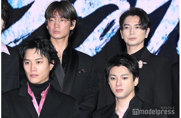 「ちるらん 新撰組鎮魂歌」制作発表に登場した綾野剛、松本潤、鈴木伸之、山田裕貴(C)モデルプレス