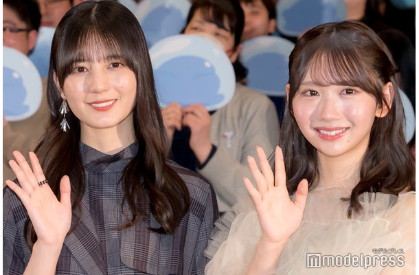 「劇場版 転生したらスライムだった件 蒼海の涙編』公開記念舞台挨拶」に出席した小坂菜緒、藤嶌果歩(C)モデルプレス