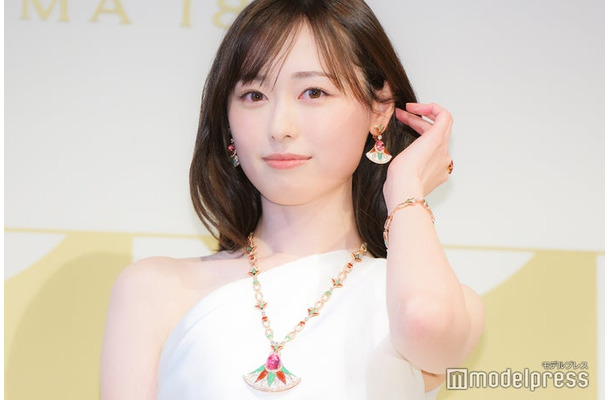 「ブルガリ アンバサダー就任記者発表会」に出席した福原遥(C)モデルプレス