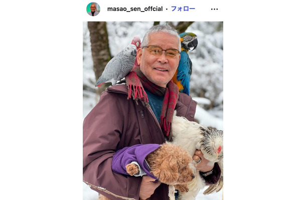 千昌夫Instagramより