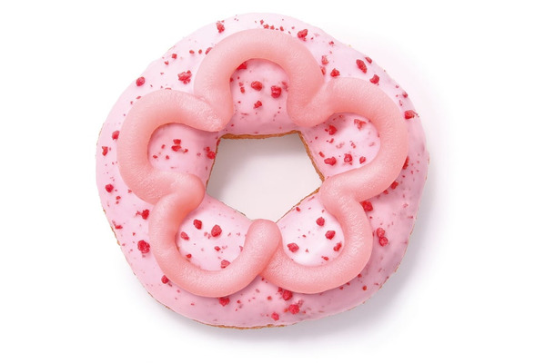 桜もちっとドーナツ 咲くいちごみるく（提供写真）