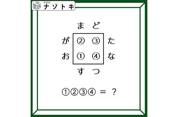 クイズです！「４つの単語から単語を導きましょう」「ま」で始まって「す」で終わる４文字の単語はなに？【難易度LV３.・中辛】
