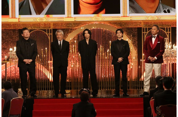 佐藤二朗、田中泯、松村北斗、横浜流星、渡辺謙（C）日本アカデミー協会