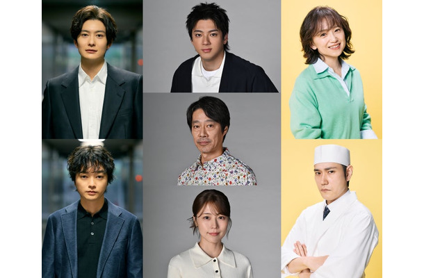 (左列上から)岡田将生、染谷将太(中列上から)山田裕貴、堤真一、有村架純(右列上から)永作博美、松山ケンイチ(C)TBS