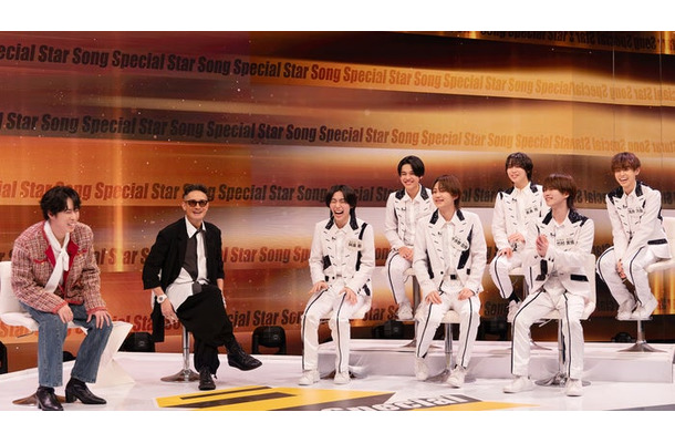 宮舘涼太、松岡昌宏、阿達慶、鍋田大成、千井野空翔、末永光、竹村実悟、浅井乃我（C）Storm Labels Inc.