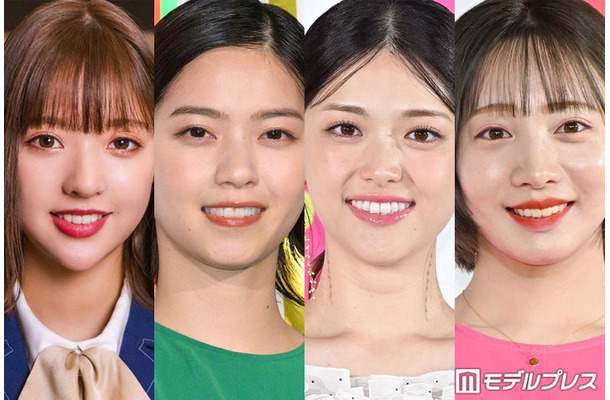 （左から）和田まあや、西野七瀬、松村沙友理、能條愛未（C）モデルプレス