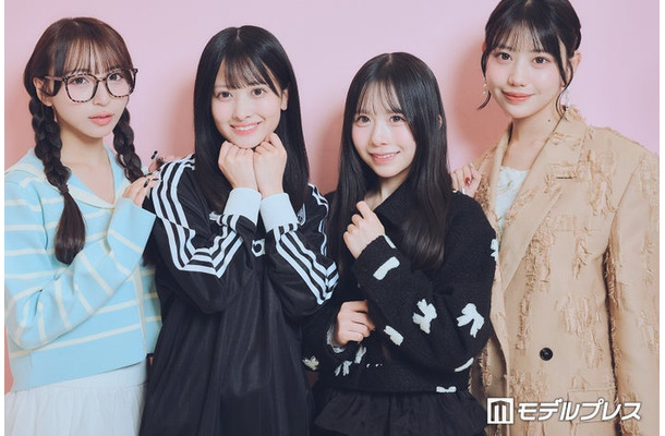 モデルプレスのインタビューに応じた（左から）塩川莉世、庄司なぎさ、栗田なつか、白石まゆみ（C）モデルプレス