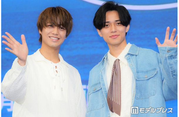 「King & Princeがまちあわせ in LA」 スペシャルローンチイベントに出席した高橋海人、永瀬廉（C）モデルプレス