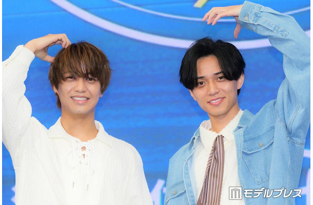 「King & Princeがまちあわせin LA」 スペシャルローンチイベントに出席した高橋海人、永瀬廉(C)モデルプレス