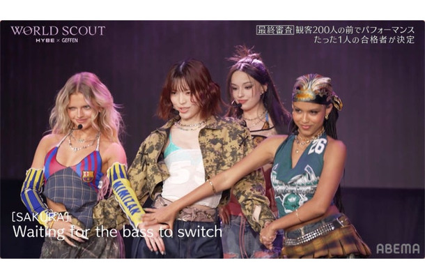 エミリー、Sakura （飛咲来）、レクシー、サマラ（C）AbemaTV,Inc.