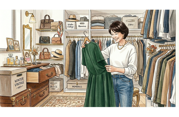 40代50代の服が捨てられない問題。「無理に捨てなくてもいいんじゃない？だって、買うのも歓び。思い出も大切」