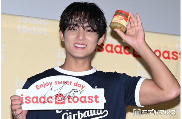 「イサックトーストソース ＆ ジャム発売記念イベント with SEVENTEEN MINGYU」に出席したMINGYU（ミンギュ）（C）モデルプレス