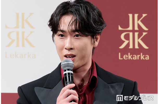 アンバサダー就任発表会に出席した宮舘涼太（C）モデルプレス