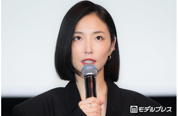 「FUJIKO」公開記念舞台挨拶に出席したMEGUMI（C）モデルプレス