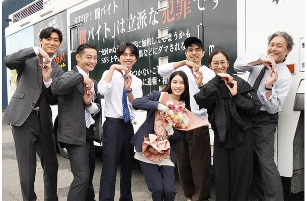 松谷鷹也、田中幸太朗、佐藤勝利、土屋太鳳、井ノ原快彦、優香、横田栄司「ボーダレス～広域移動捜査隊～」（C）テレビ朝日