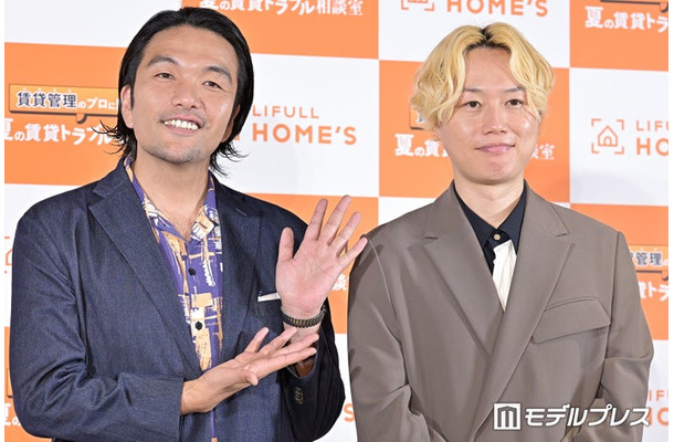LIFULL HOMEʼS「賃貸管理のプロに聞く︕夏の賃貸トラブル相談室」発表会に登場した盛山晋太郎、リリー（C）モデルプレス