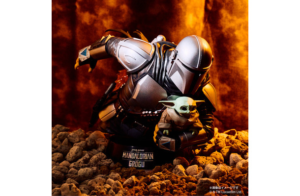 A賞マンダロリアン&グローグー スタチューフィギュア/© & Lucasfilm Ltd.