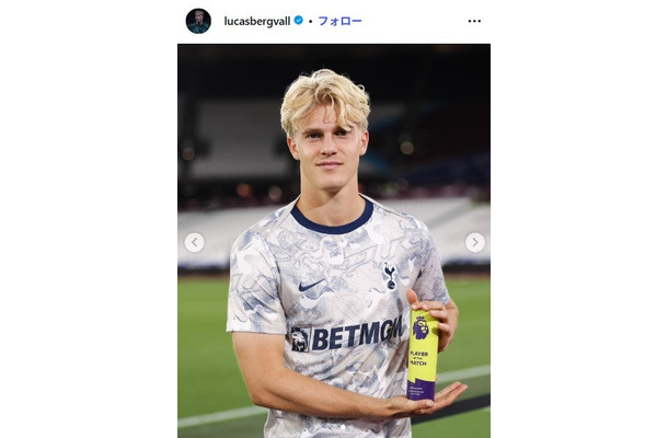 ルーカス・ベリヴァル選手Instagramより