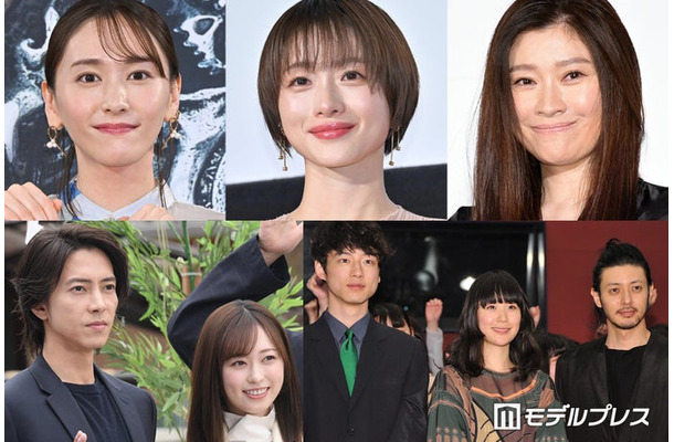 （上段左から）新垣結衣、石原さとみ、篠原涼子（下段左から）山下智久、福原遥、坂口健太郎、黒木華、オダギリジョー（C）モデルプレス