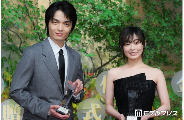 「第52回放送文化基金賞 贈呈式」に出席した岡山天音、森七菜（C）モデルプレス