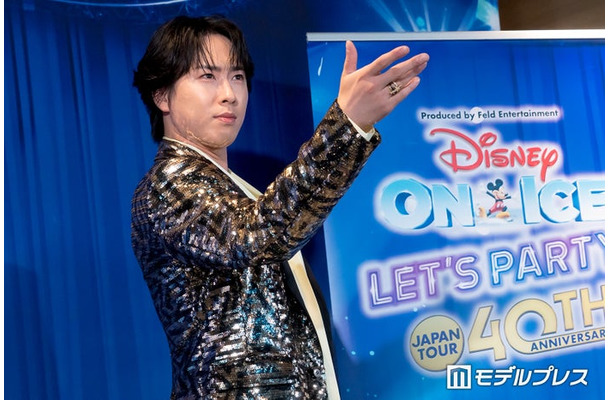 「日本公演40周年記念 ディズニー・オン・アイス“Let’s Party!”」囲み会見&スペシャルアクトに出席した宮舘涼太(C)モデルプレス