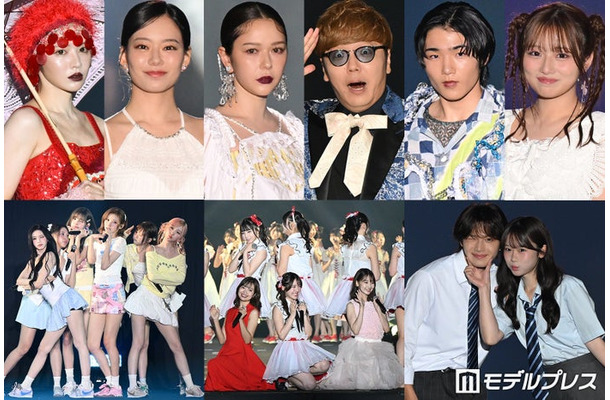(上段左から)鎮西寿々歌、なごみ、村重杏奈、HIKAKIN、寺田心、希空(下段左から)Hearts2Hearts、NGT48&北原里英&柏木由紀、今井暖大&時田音々(C)モデルプレス