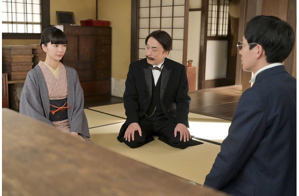 見上愛、関智一、平埜生成「風、薫る」第91話(C)NHK