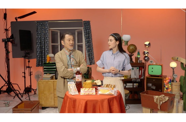 (左から)吉田鋼太郎、八木莉可子(提供画像)